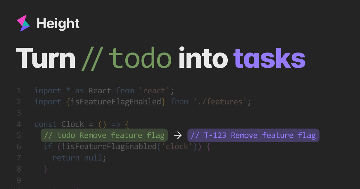 Code to Task: Turn // todo into tasks