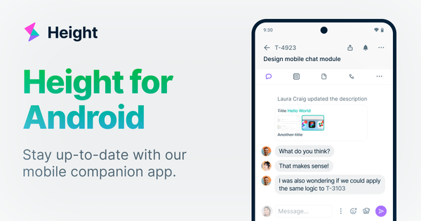 Height’s Android companion app is here 📲
